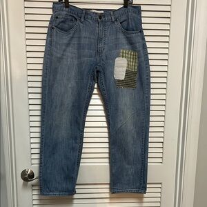 Upcycled Levi’s with patchwork